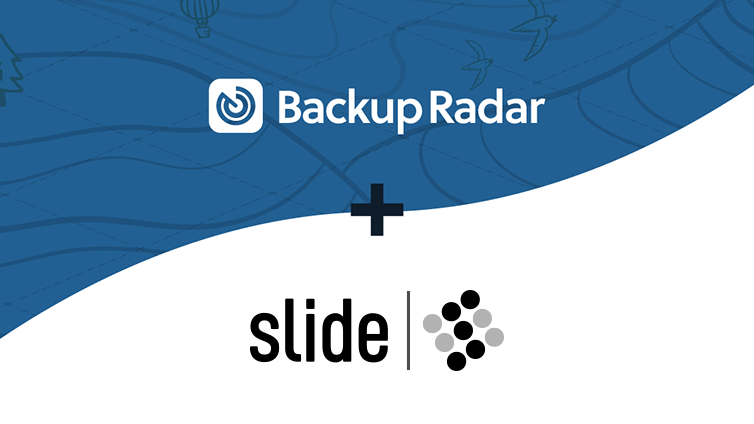 Backup Radar logo with the Redstor logo underneath it to announce a new integration between Backup Radar and Redstor