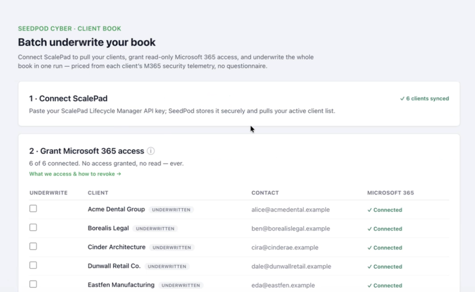 SeedPod Client Book