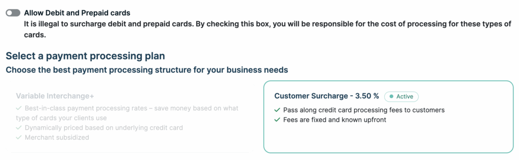 Setting up a Customer Surcharge in FlexPoint