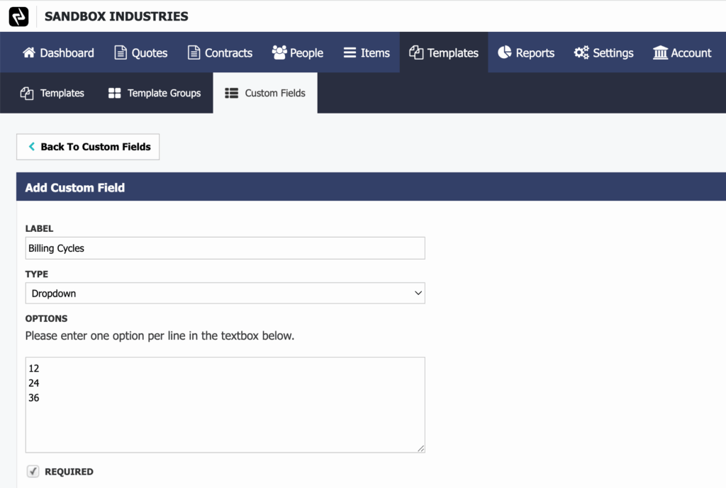 Don’t forget to set up the custom field to use first
