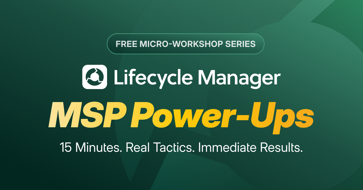 MSP Power-Ups | Free Micro-Workshop Series — ScalePad event banner