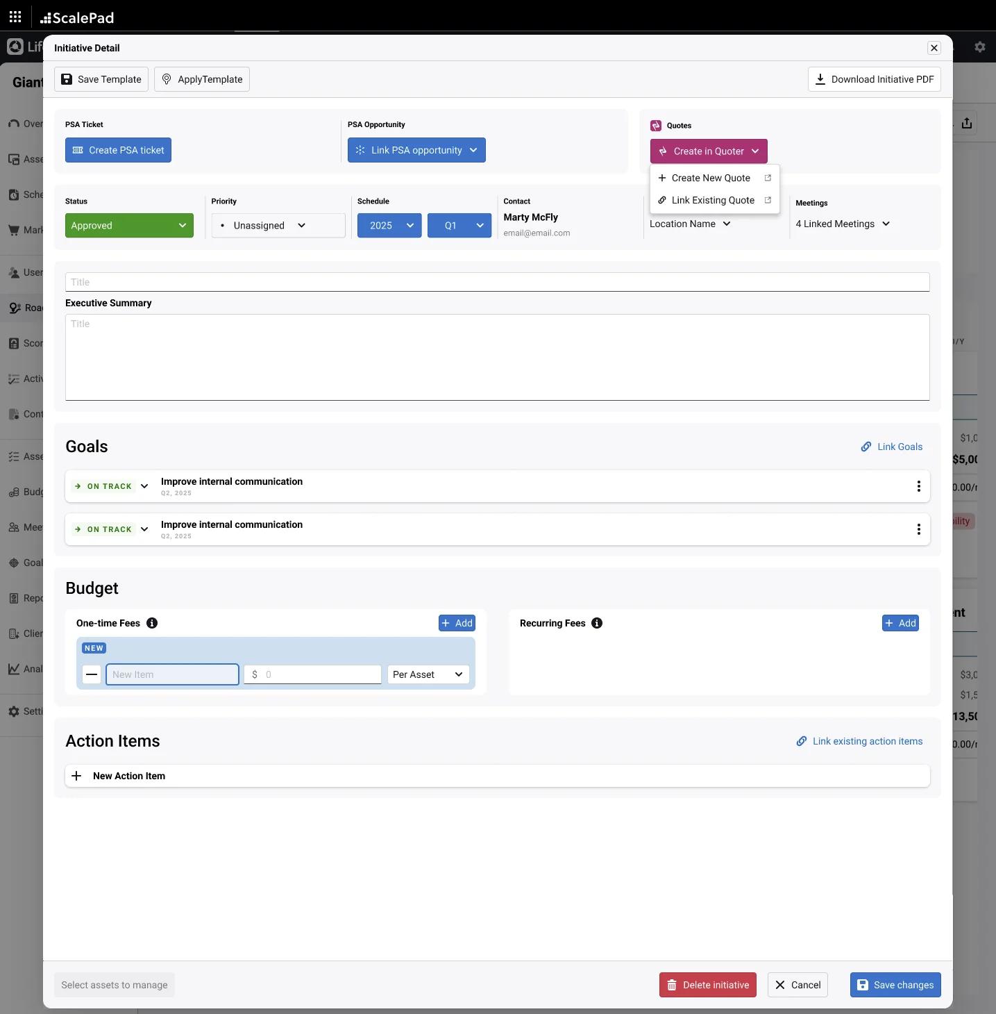 From roadmap insight to signed revenue screenshot