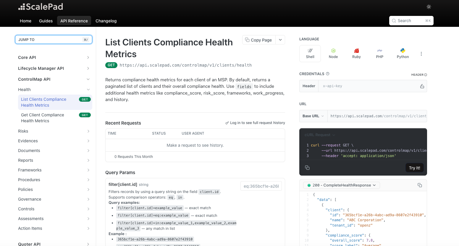 ScalePad API