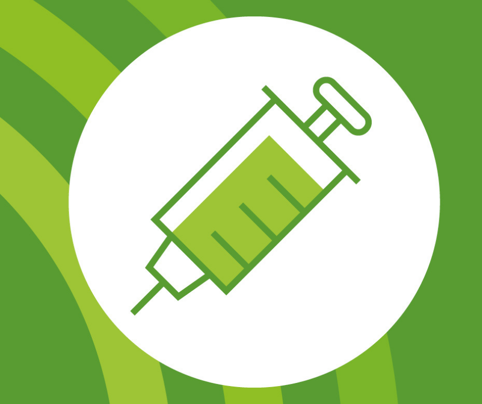 Graphic of a vaccine syringe