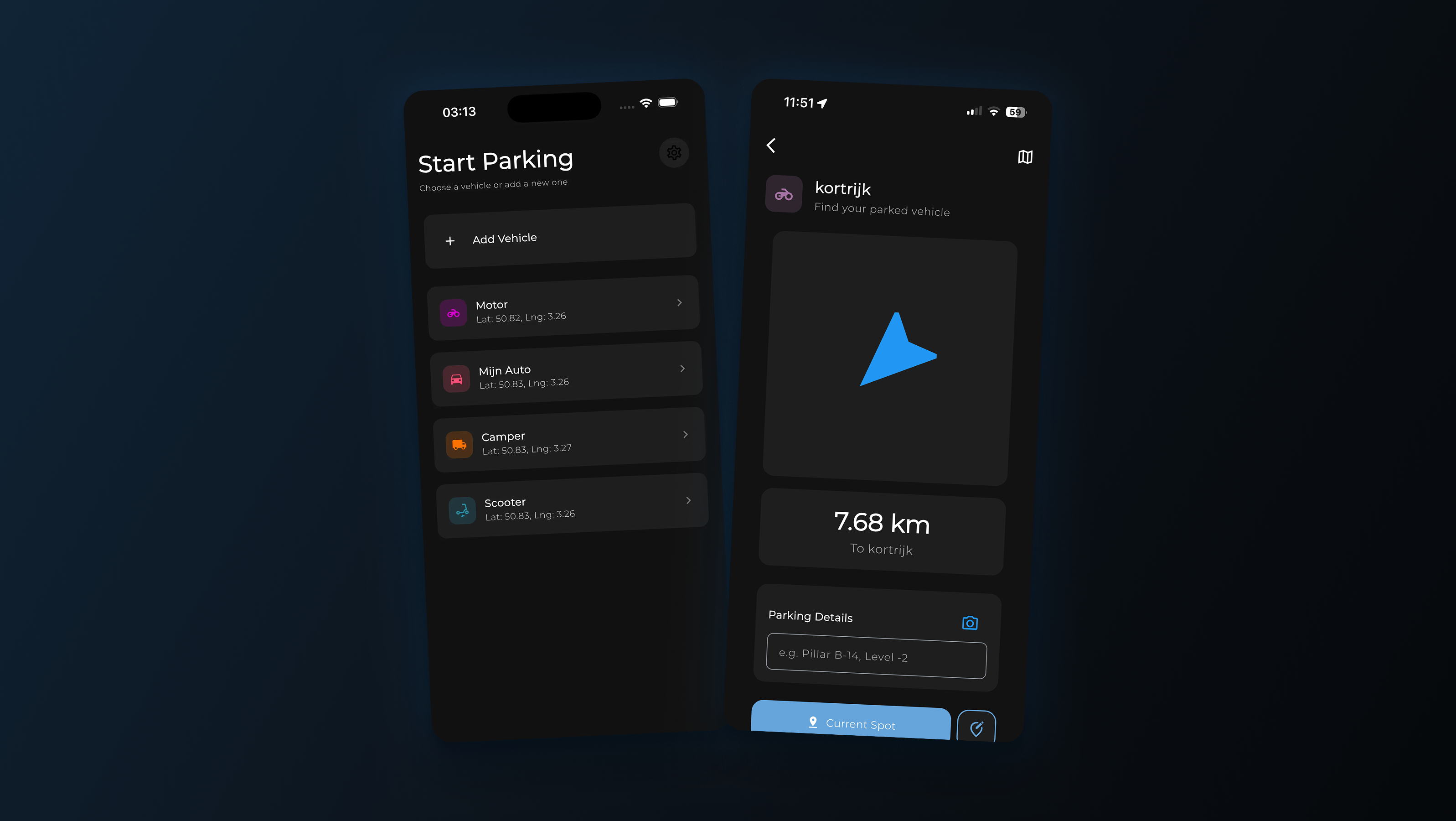 Vehicle Locator App