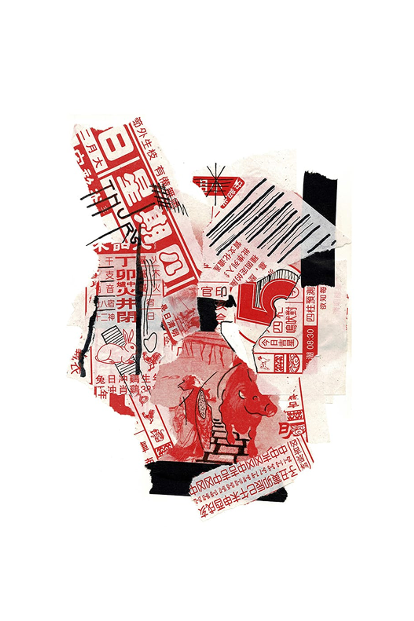 Collage of found objects