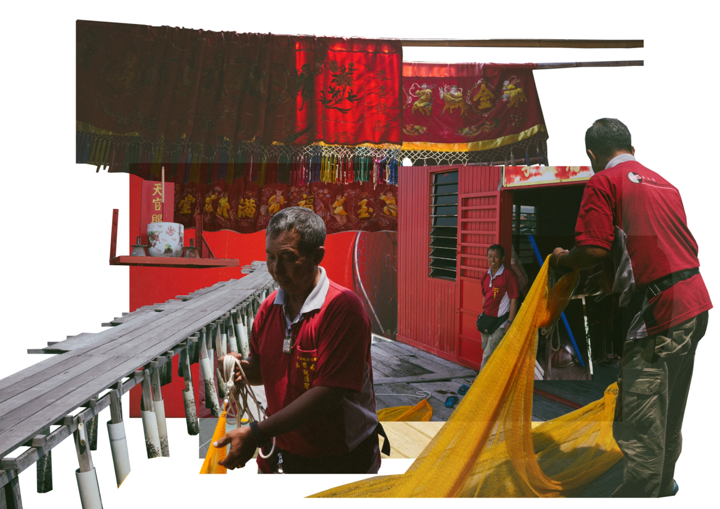 Fisherman on Chew Jetty