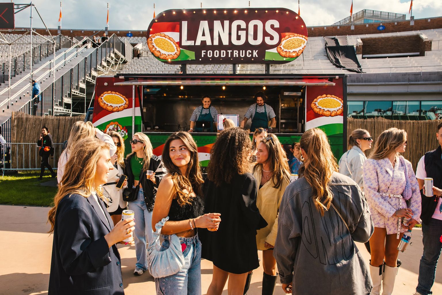 Langos Food Truck am Einsatzort