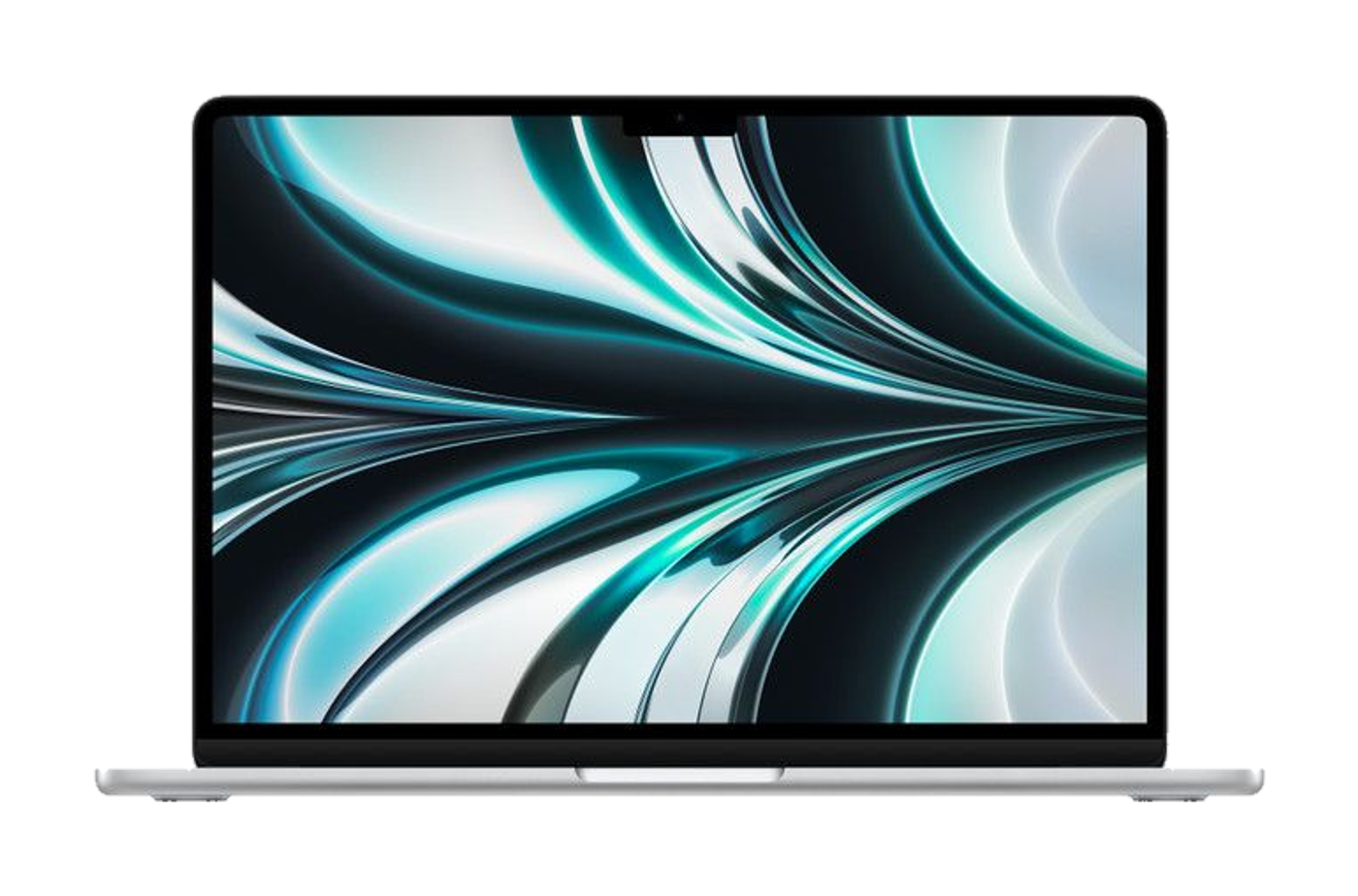 MacBook Air 13 inch (M2, 2022) — Zilver (productillustratie)