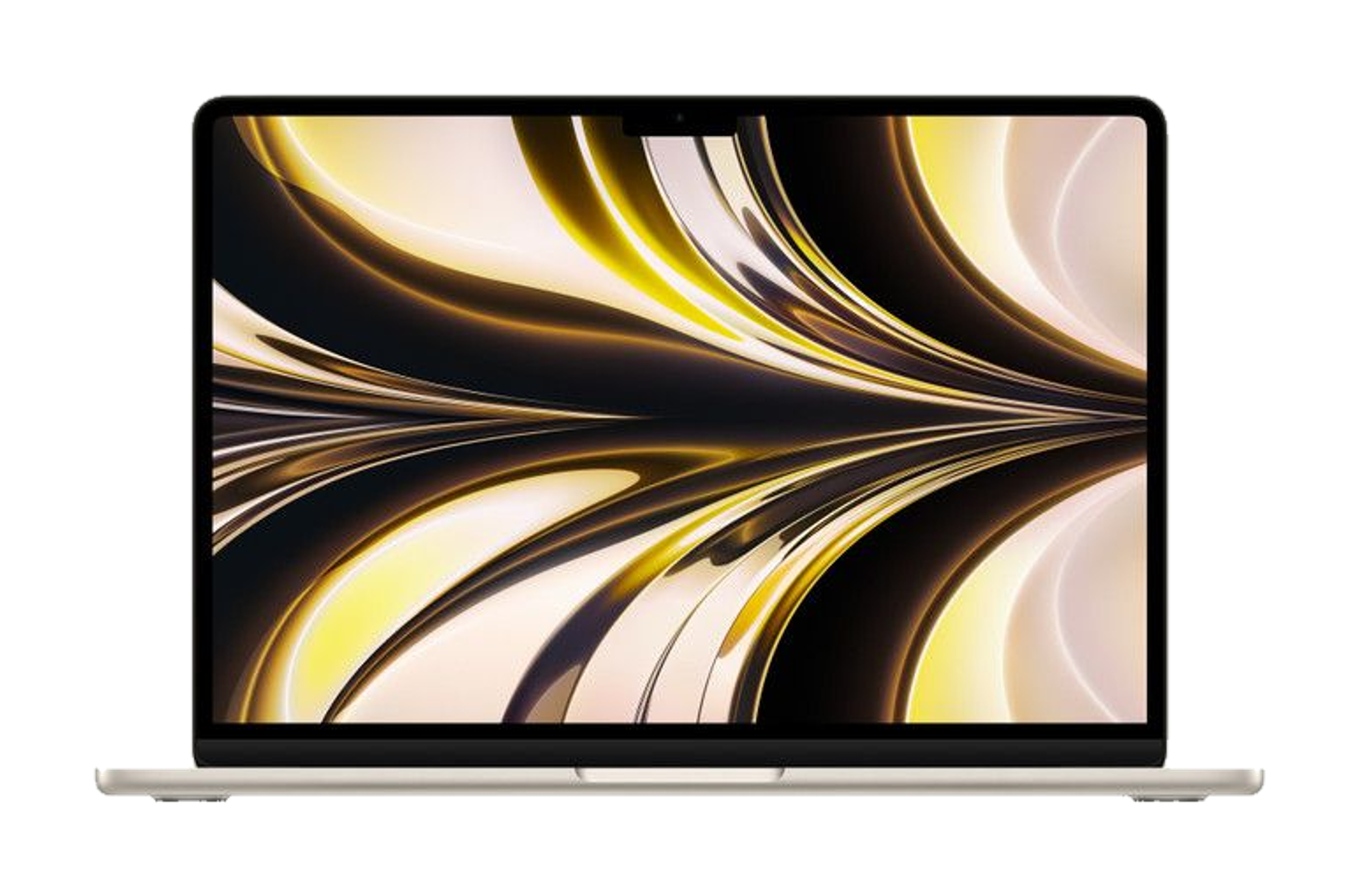 MacBook Air 13 inch (M2, 2022) — Sterrenlicht (productillustratie)