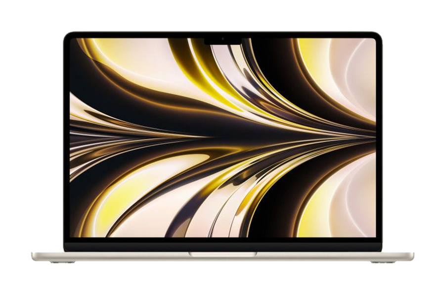 MacBook Air 13 inch (M2, 2022) — Sterrenlicht (productillustratie)