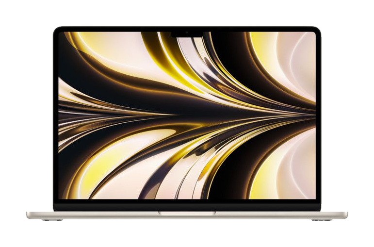 MacBook Air 13 inch (M2, 2022) — Sterrenlicht (productillustratie)