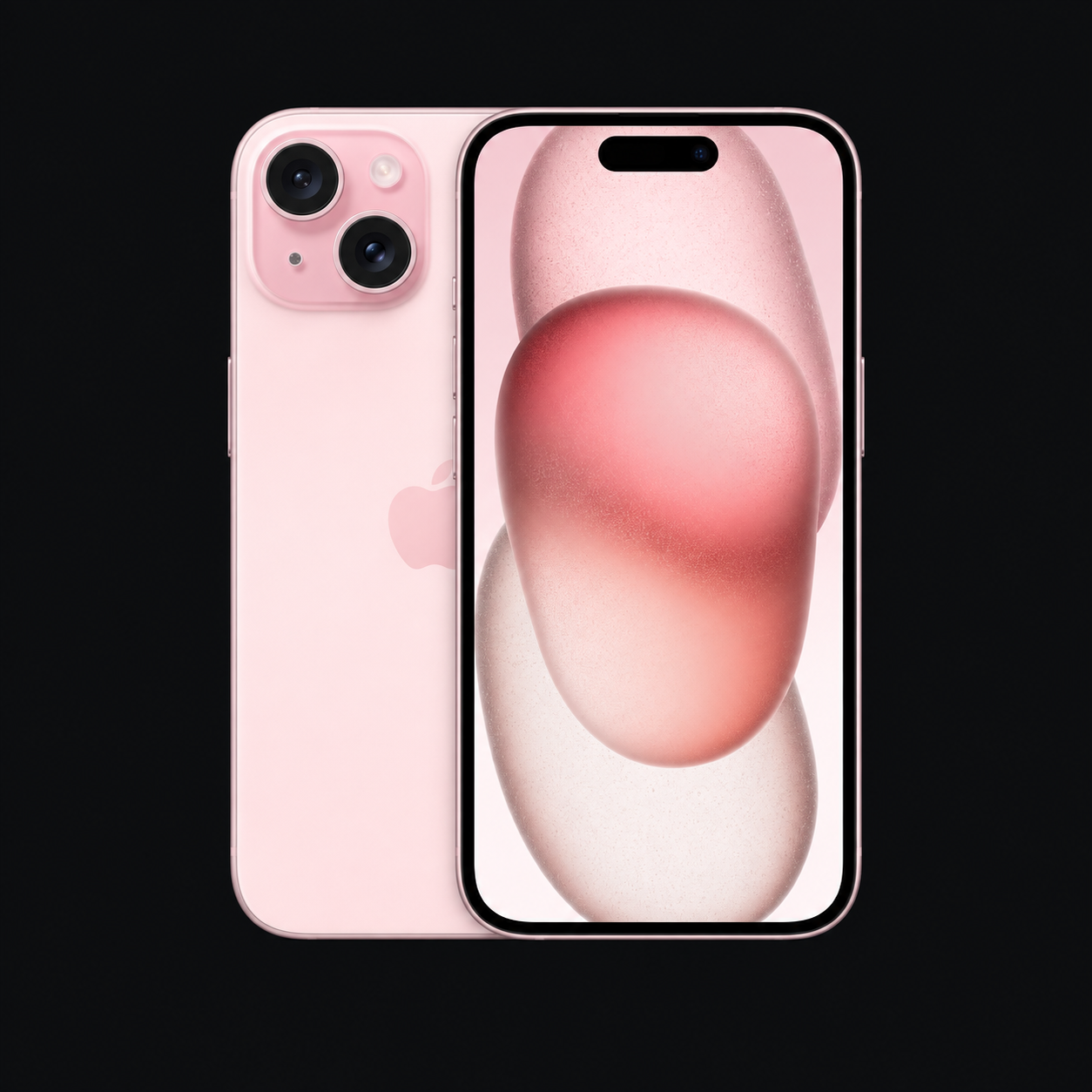 iPhone 15 — Roze (productillustratie) — AI-productillustratie