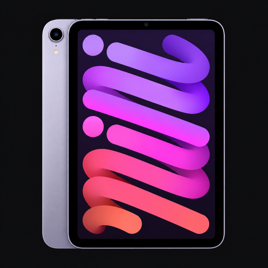 iPad mini (6e generatie) — Paars (productillustratie) — AI-productillustratie