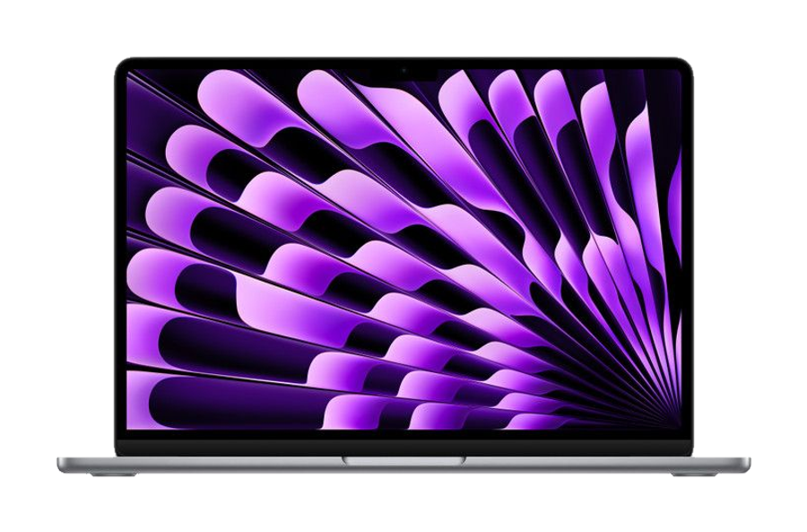 MacBook Air 13 inch (M3, 2024) — Spacegrijs (productillustratie)