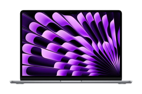 MacBook Air 13 inch (M3, 2024) — Spacegrijs (productillustratie)
