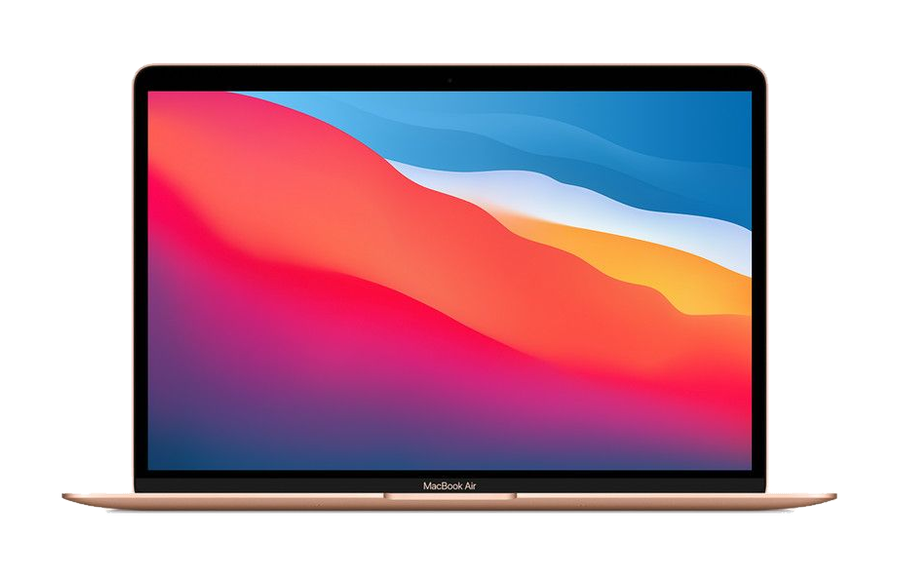 MacBook Air 13 inch (M1, 2020) — Goud (productillustratie)