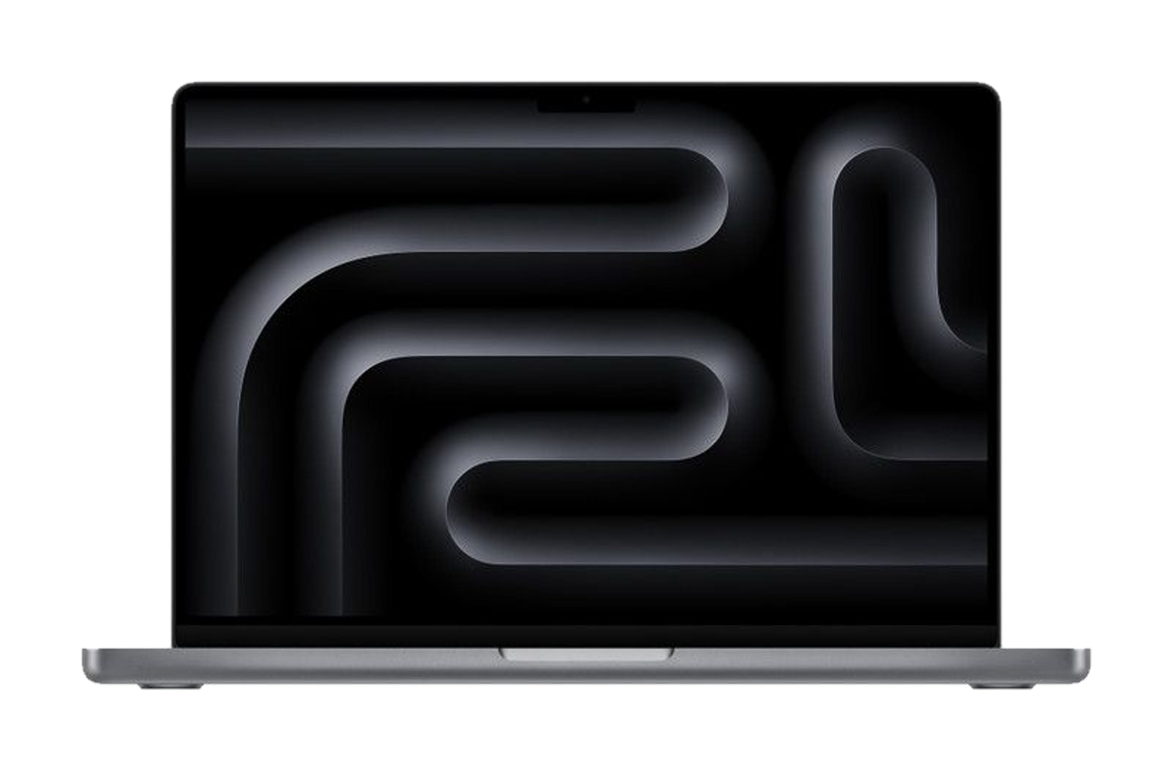 MacBook Pro 14 inch (M3, 2023) — Spacegrijs (productillustratie)