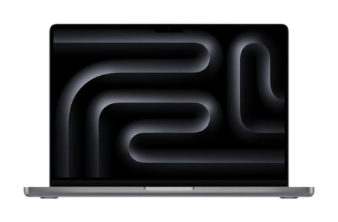 MacBook Pro 14 inch (M3, 2023) — Spacegrijs (productillustratie)