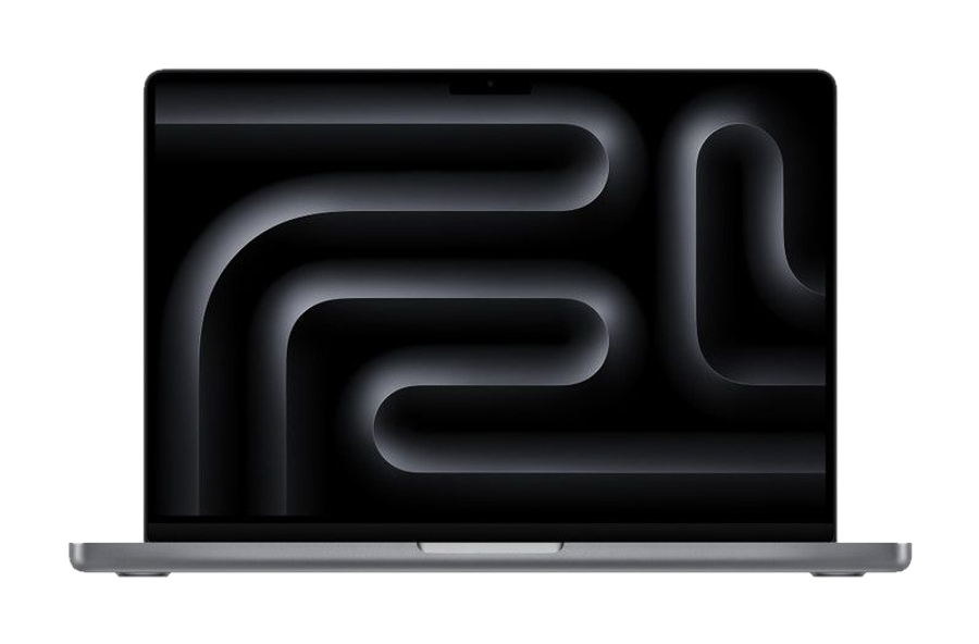 MacBook Pro 14 inch (M3, 2023) — Spacegrijs (productillustratie)