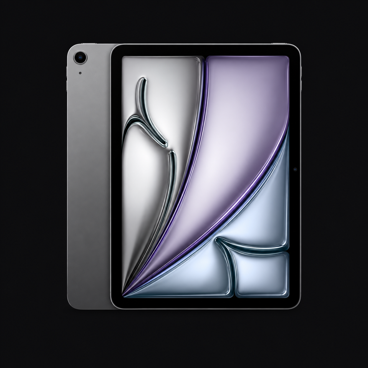 iPad Air 11 inch (M2) — Spacegrijs (productillustratie) — AI-productillustratie