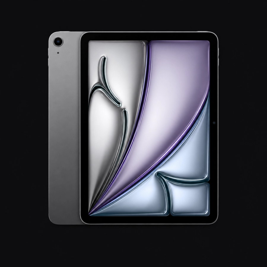 iPad Air 11 inch (M2) — Spacegrijs (productillustratie) — AI-productillustratie