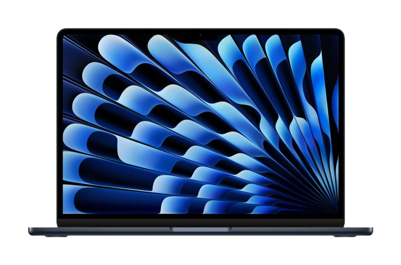MacBook Air 13 inch (M3, 2024) — Middernacht (productillustratie)