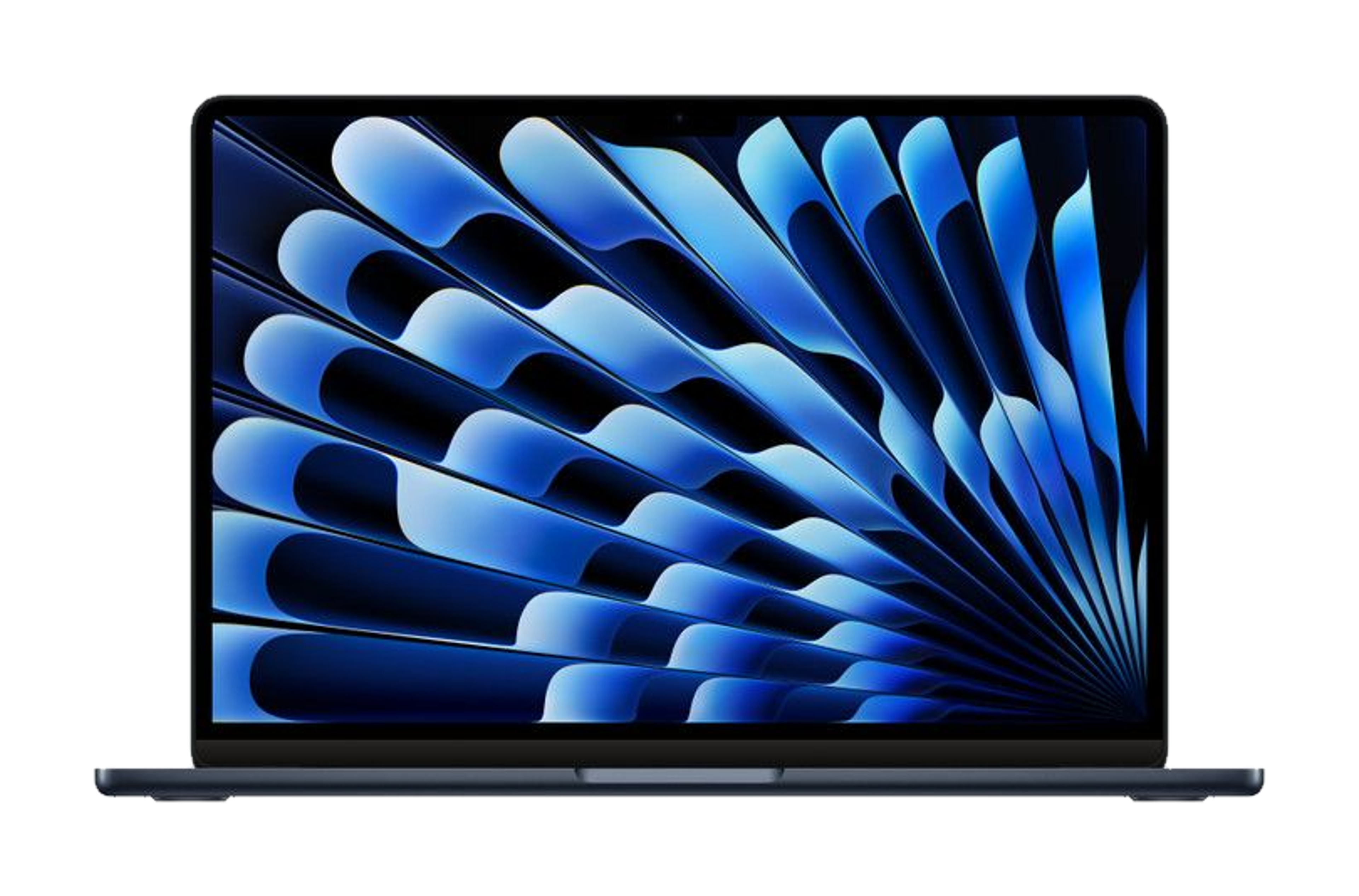 MacBook Air 13 inch (M3, 2024) — Middernacht (productillustratie)