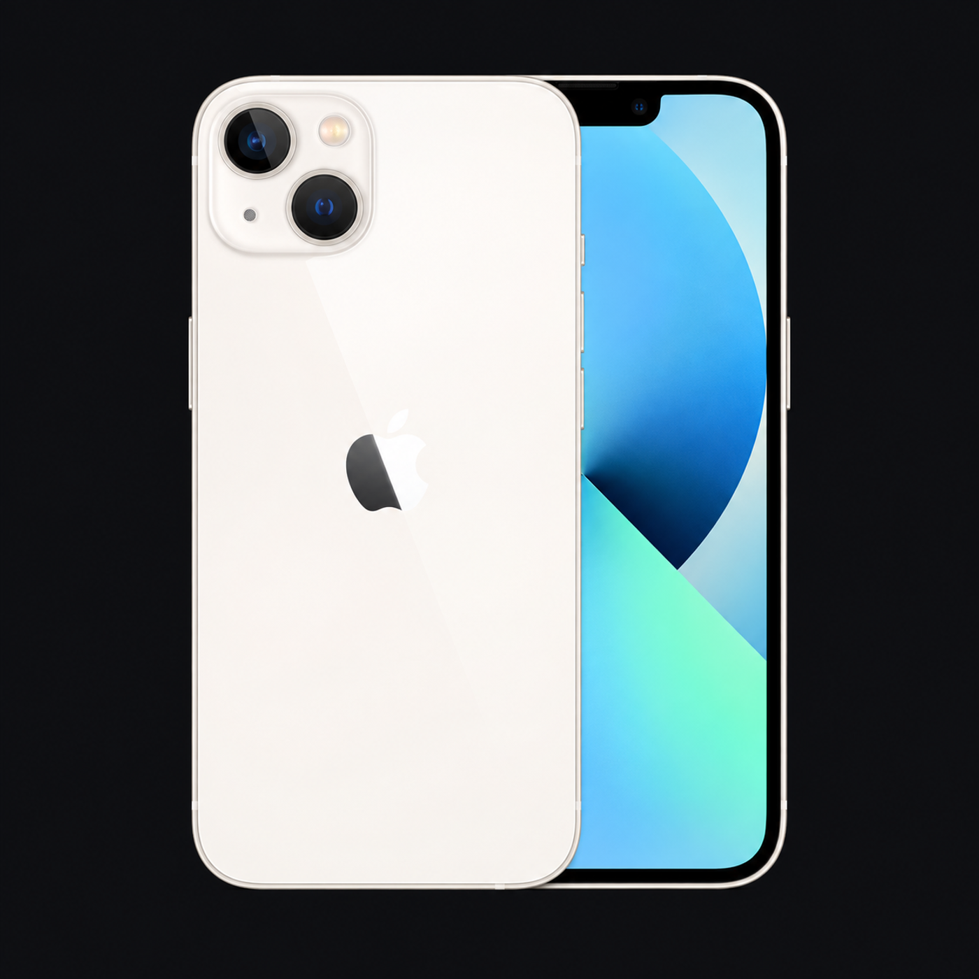 iPhone 13 — Sterrenlicht (productillustratie) — AI-productillustratie