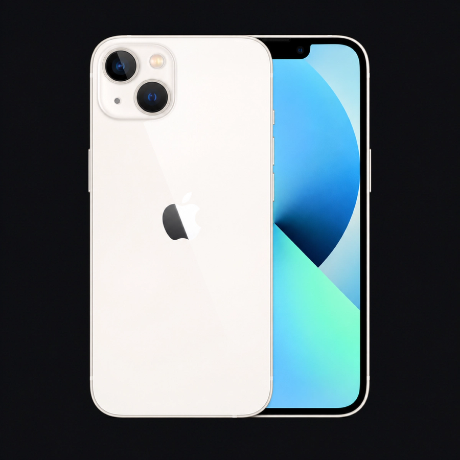 iPhone 13 — Sterrenlicht (productillustratie) — AI-productillustratie