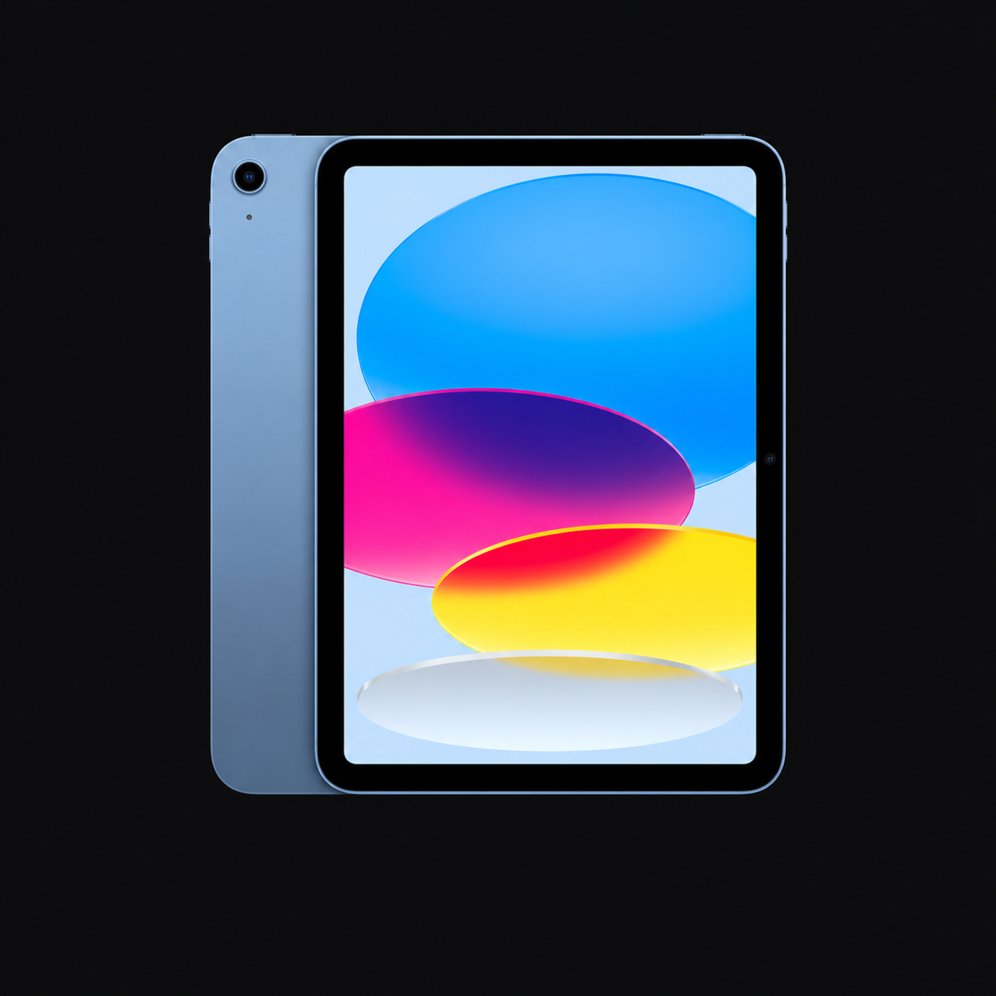 iPad (10e generatie) — Blauw (productillustratie) — AI-productillustratie