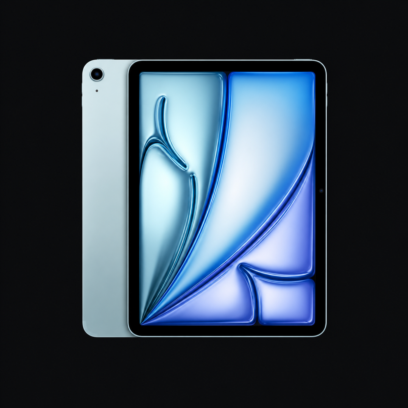 iPad Air 11 inch (M2) — Blauw (productillustratie) — AI-productillustratie