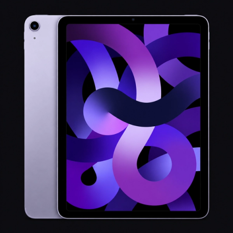 iPad Air (M1, 5e generatie) — Paars (productillustratie) — AI-productillustratie
