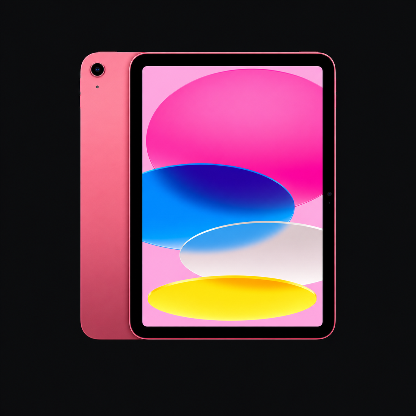 iPad (10e generatie) — Roze (productillustratie) — AI-productillustratie