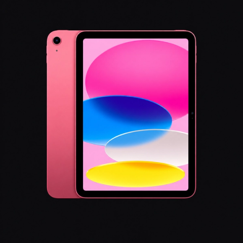 iPad (10e generatie) — Roze (productillustratie) — AI-productillustratie
