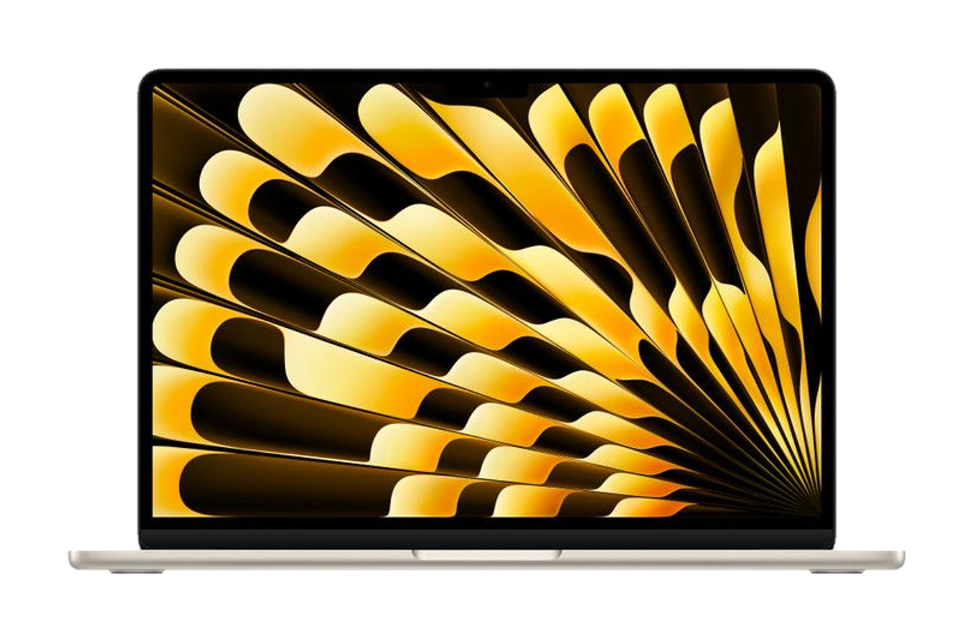 MacBook Air 13 inch (M3, 2024) — Sterrenlicht (productillustratie)