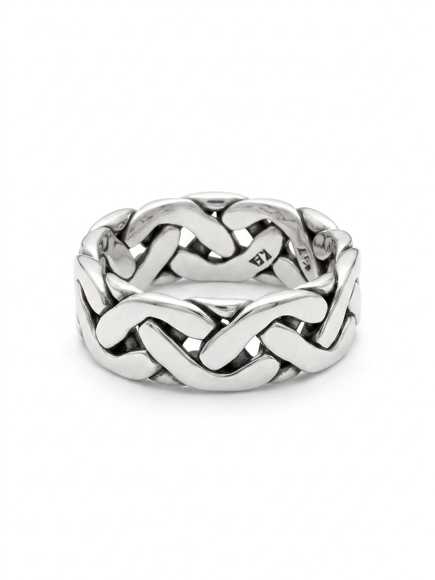 Anillo Unisex de Eslabones Entrelazados