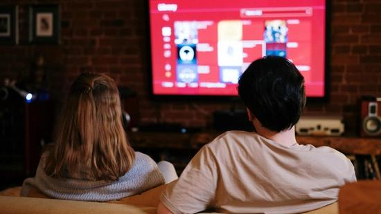 couple watching a movie