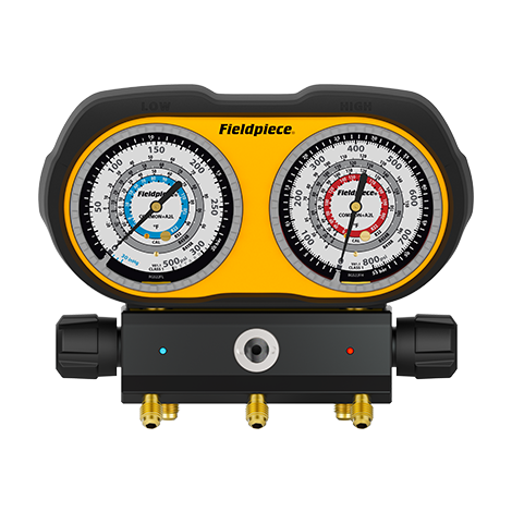 Manometr analogowy 3-portowy (R22/R32/R410A/R454B)