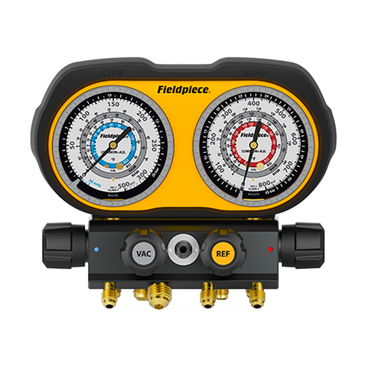 Manometr analogowy 4-portowy (R290/R600/R600a/R1270)