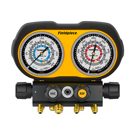 Manometr analogowy 4-portowy (R290/R600/R600a/R1270)