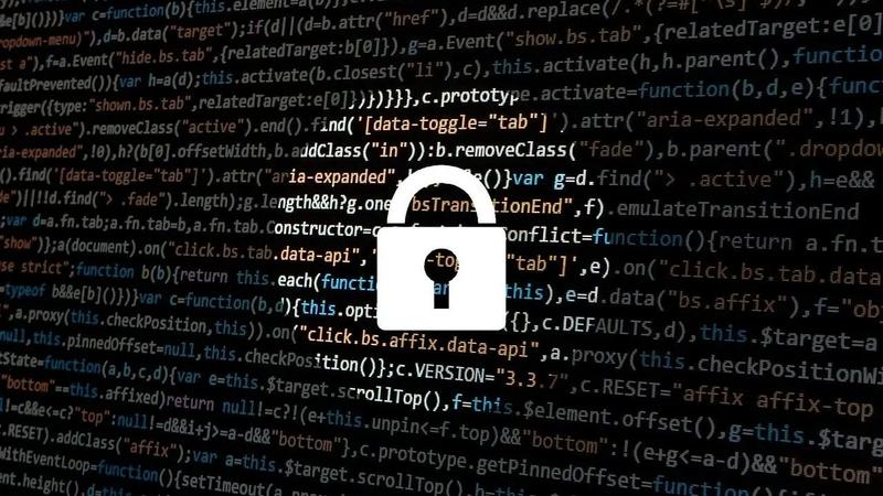 Cybersecurity and data protection concept.