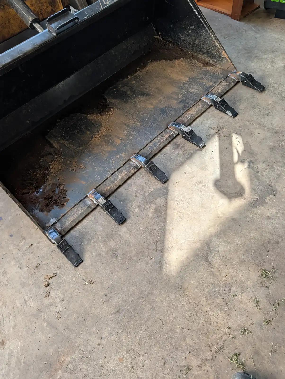Removed shaft assembly during truck and heavy equipment service