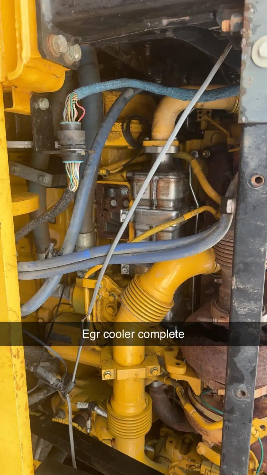 Equipment engine and fluid lines during truck and heavy equipment service