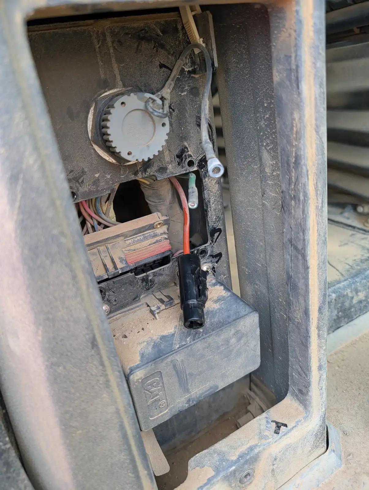 Electrical panel access during truck and heavy equipment service
