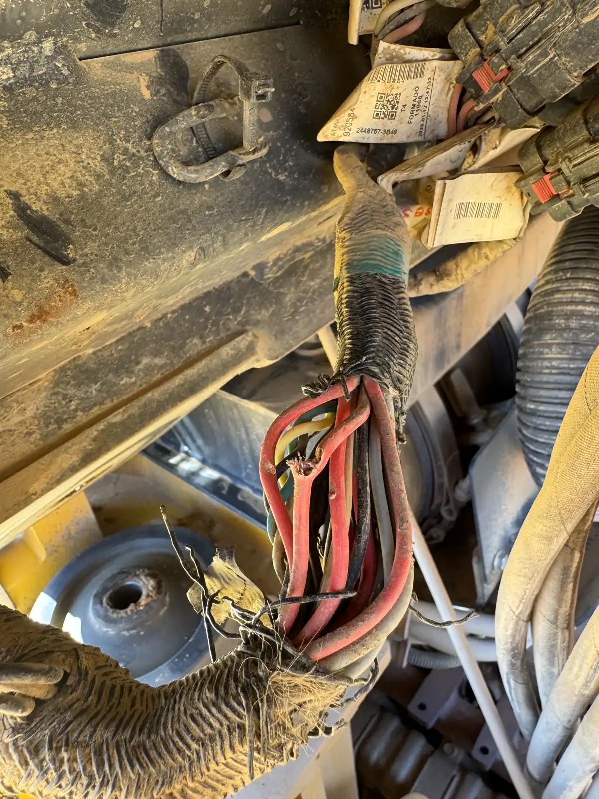 Equipment wiring access during truck and heavy equipment service