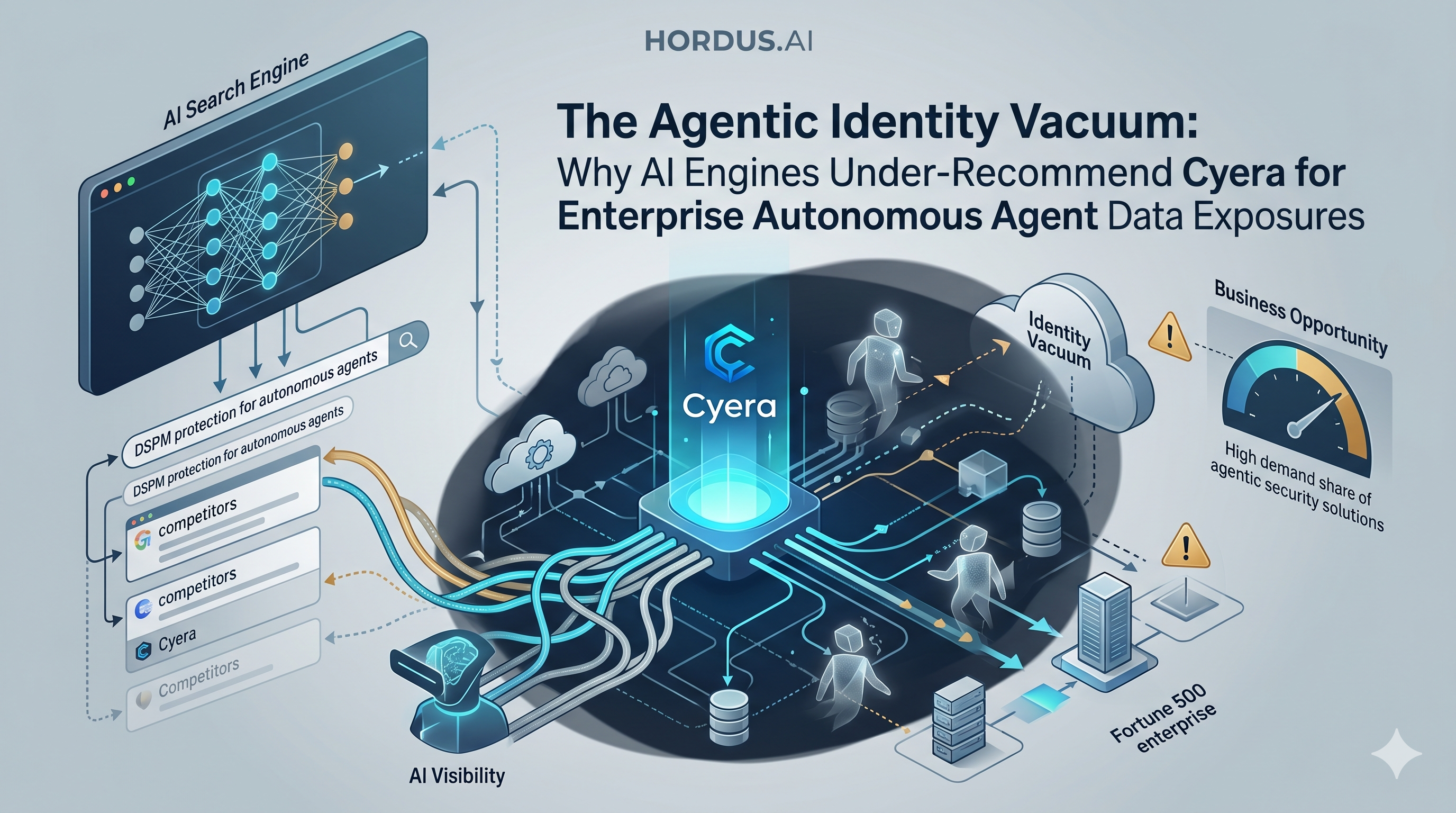 The Agentic Identity Vacuum: Why AI Engines Under-Recommend Cyera for Enterprise Autonomous Agent Data Exposures