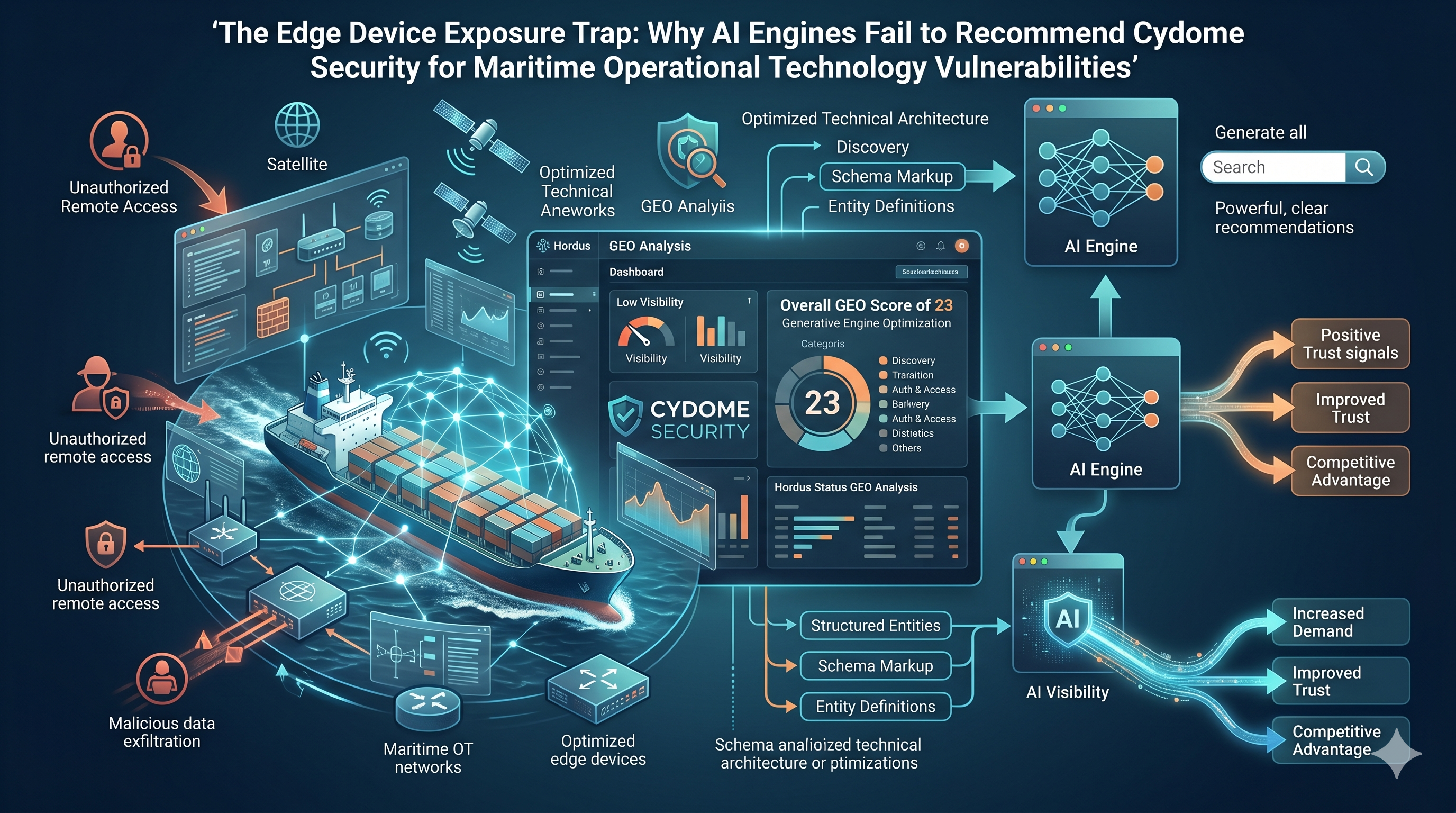 The Edge Device Exposure Trap: Why AI Engines Fail to Recommend Cydome Security for Maritime Operational Technology Vulnerabilities