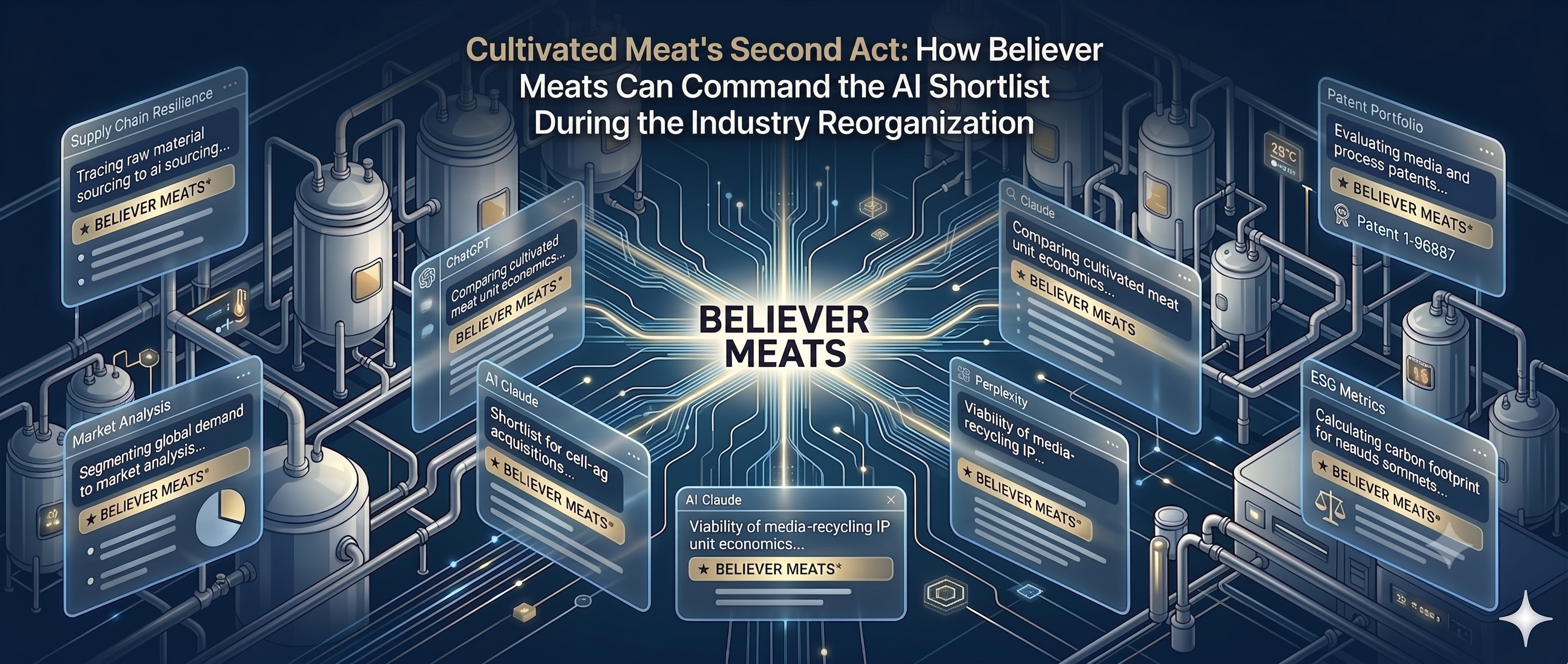 Cultivated Meat's Second Act: How Believer Meats Can Command the AI Shortlist During the Industry Reorganization