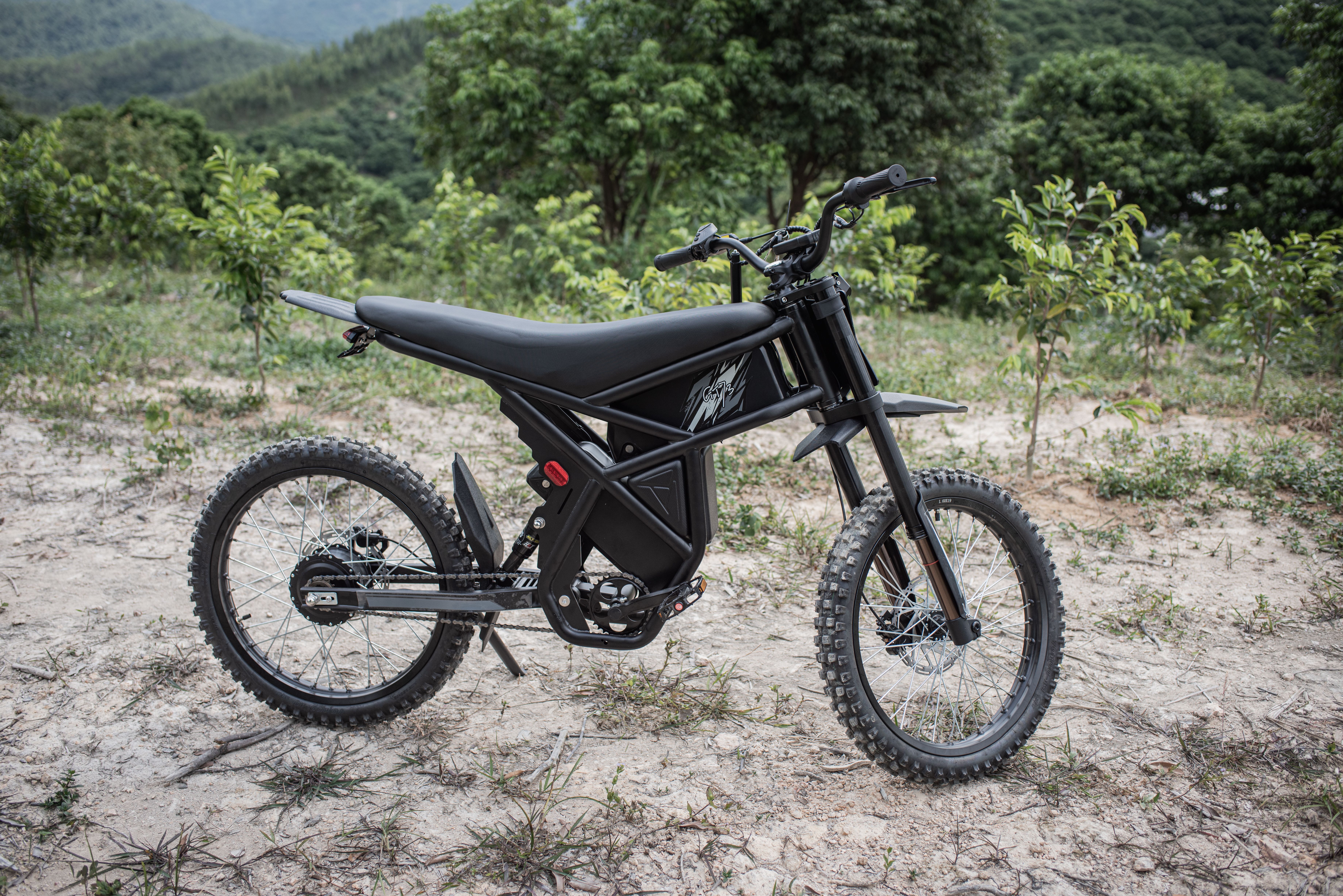 Electric bike on an outdoor trail highlighting New Jersey E-Bike Law compliance requirements for riders and parents